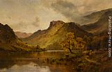 Famous Wales Paintings - The Gwynant Valley North Wales